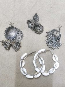 Oxidised Jhumka Combo