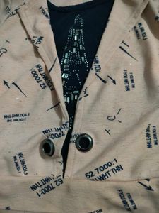 Stylish Girls' Jacket &amp; Top Set