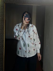 FLORAL PRINTED POLY SILK TOPS