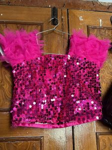 Pink Ruffle Tulle Skirt