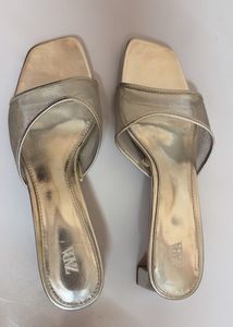 ZARA Silver Heels