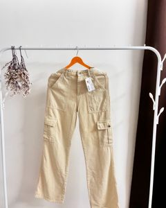 New Beige Cargo Jeans