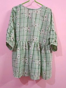 Green Peplum Top