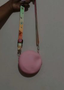 Cute Pink Rocket Sling Bag