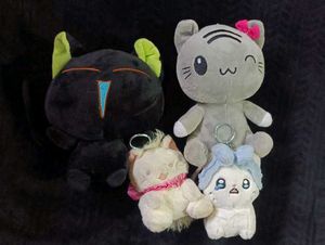 Cute Cat Plush Toy Bundle