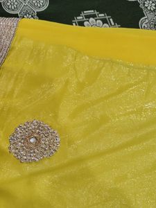 Beautiful Yellow Saree For Festive Season