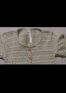 Light Green Short Kurti For School And College