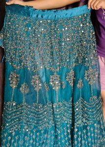 Fully work Blue lehgah choli without dupatta