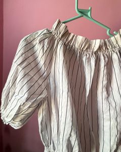 Off Shoulder Crop Top