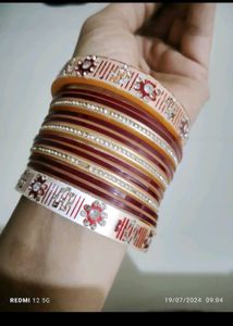 Beautiful seep mehroon and pink Bengal Set ❤️ 🩷