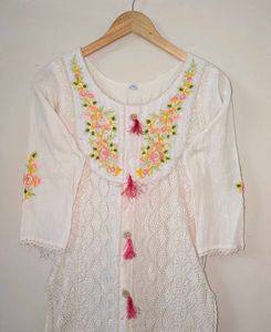 Floral Chikankari Kurta Set