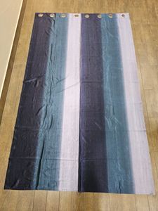 Blue And Brown Curtain
