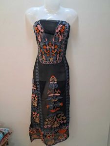 Elegant Embroidered kurti semistich material