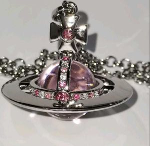 Vivienne Westwood Pink Orb Necklace
