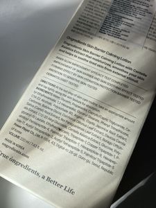 Ongredients Skin Barrier Calming Lotion