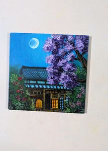 Mini Japanese Moonlight Painting
