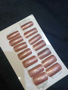 Rose Gold Glitter Press-On Nails