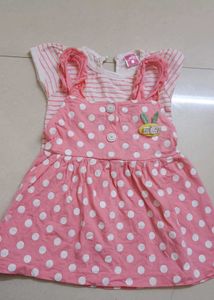 Cute Girls' Polka Dot Dress Used twice