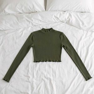 Trendy Olive Green Top
