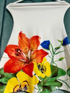 Floral Print Tube Top