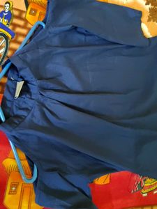 Blue High Neck Tunic