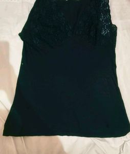 Black Lace Sleeveless Top