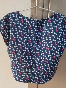 Cute Bow Print H&amp;M brand Top