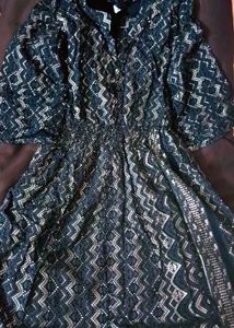 Ethno- Western Fit N Flare Dress For Summers