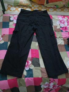 Black Wash Cargo Jeans