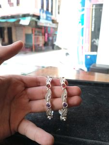 Fancy Bangles Pairs Pure Silver (Wt: 39.86)