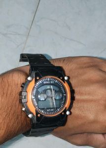 Ming Bo Black Digital Watch