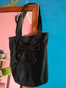Black Bow Tote Bag 💙