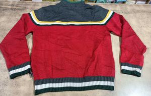Retro Colorblock Knit Pullover