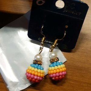 Pinteresty Rainbow Bead Earrings