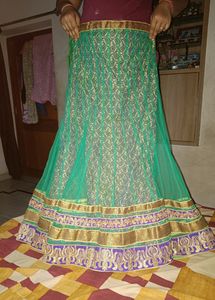 Party Wear Lehanga Chunni With Stitched Blo