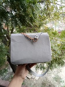 Silver Coloured Slingbag