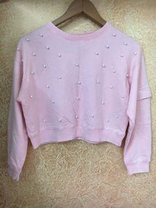 Pink Pearl Embellished Top