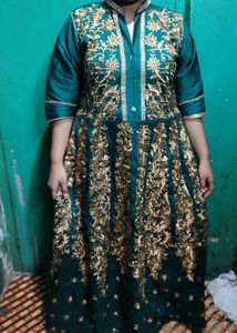 Green Ethinic Gown