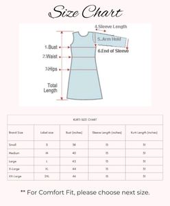 Brand New Women&#39;s Short Kurti - White Colour