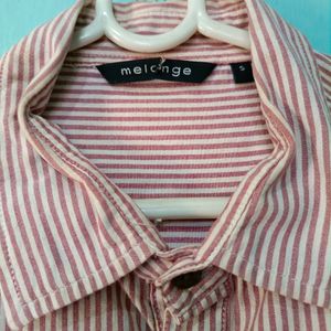 Melange Kurta Type Shirt.