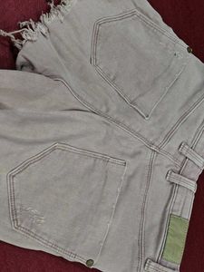 pink color Denim Shorts
