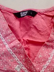 Pretty Pink Embroidered Kurta