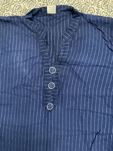 Blue Striped Tunic Kurta