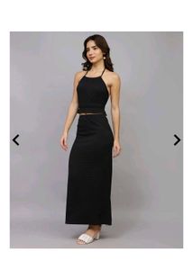 Chic Black Two-Piece Set