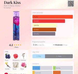 Sale⏳🆓 Shipping!!📦Dark Kiss Mist Bath&amp;BodyWorks
