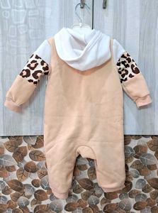 Combo Baby Romper : Floral &amp; Leopard Print
