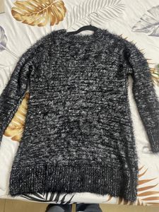A Party wear Grey Winter Tunic