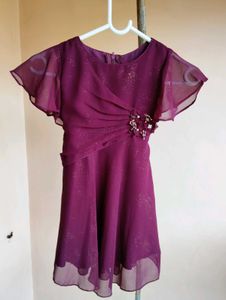Maroon Party Dress
