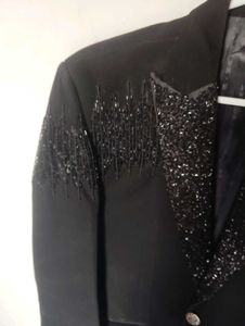 Moti Ki Kadai Wala Black Blazer With Pant