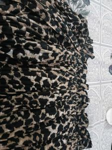 Leopard Print Ruched Top